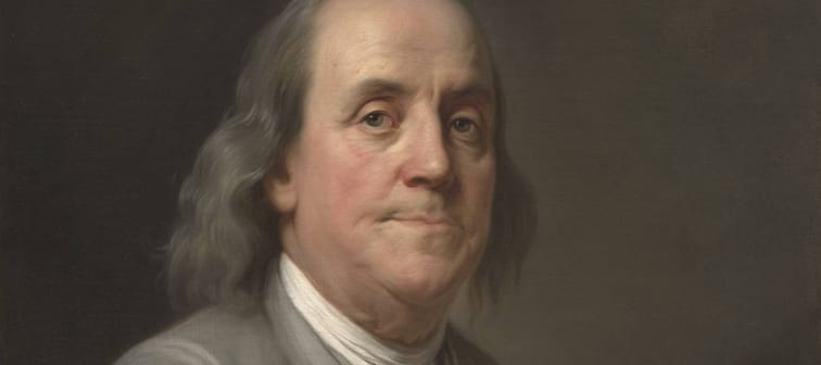 Benjamin Franklin, circa 1785. Artist Joseph-Siffred Duplessis.