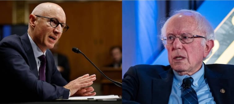 Lars Jorgensen and Bernie Sanders