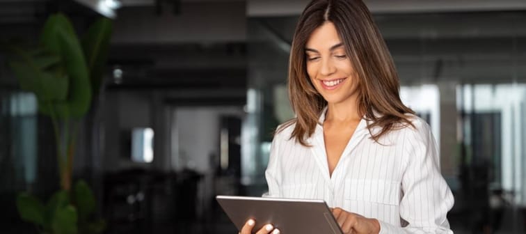 Latin Hispanic mature adult professional business woman