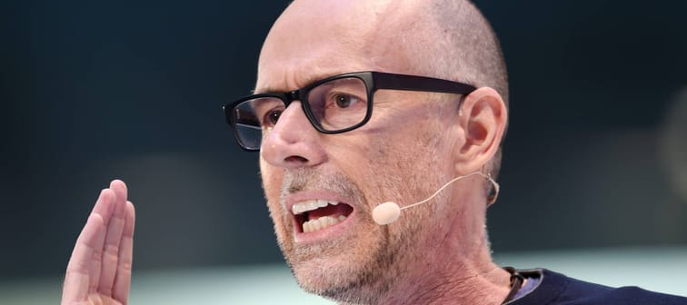 New York University professor Scott Galloway speaks at a conference in Munich, Germany, Jan. 18, 2016.