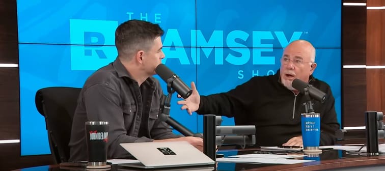 Dave Ramsey talking to cohost