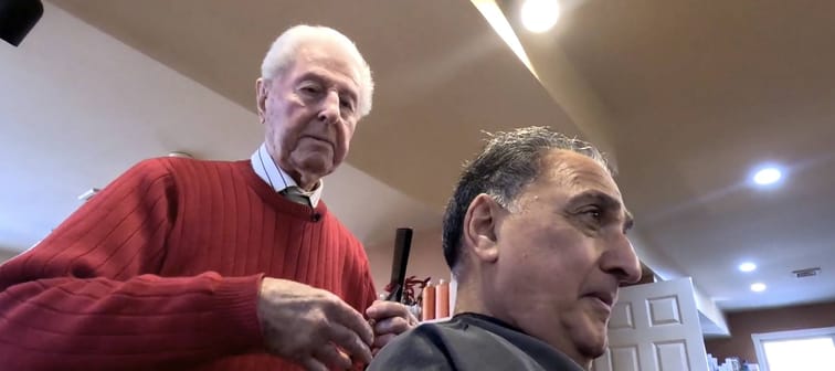 Zak Nassaney, has been cutting hair for 75-plus years.