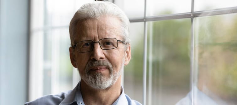 Man looking at camera