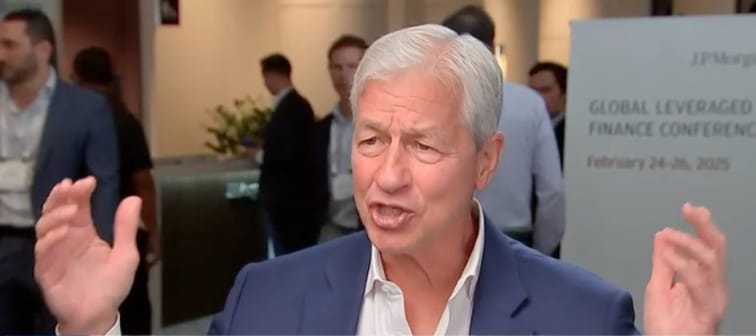 Jamie Dimon talking