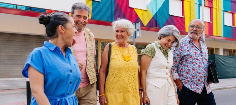 Group of senior friends