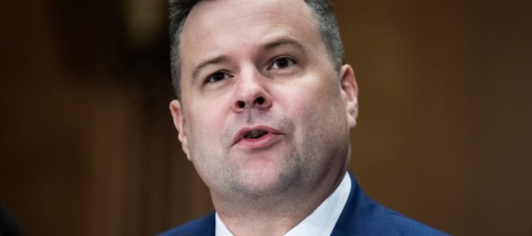 William Pulte, nominee to be director of the Federal Housing Finance Agency, testifies during his confirmation hearing in Washington, D.C., Feb. 27, 2025.