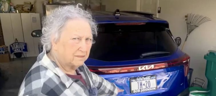 Barbara Lipsky has the same license plate as one issued to a state trooper vehicle.