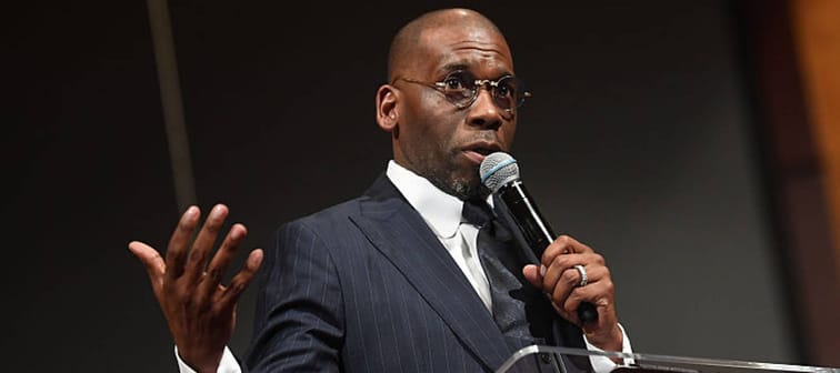 Rev. Jamal Bryant at his megachurch in Atlanta.