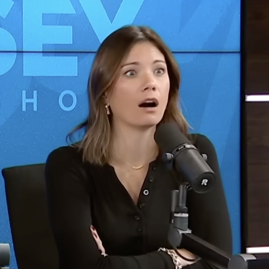 Ramsey Show hosts Rachel Cruze and George Kamel react with shock after hearing a caller pays their in-laws $6K a month to cover their mortgage.