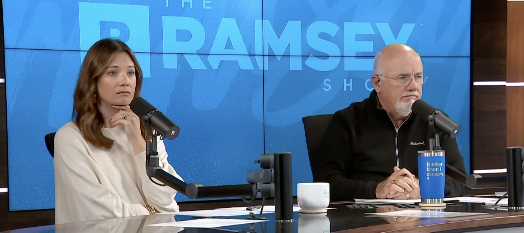 Hosts Rachel Cruze and Dave Ramsey take calls on an episode of The Ramsey Show.