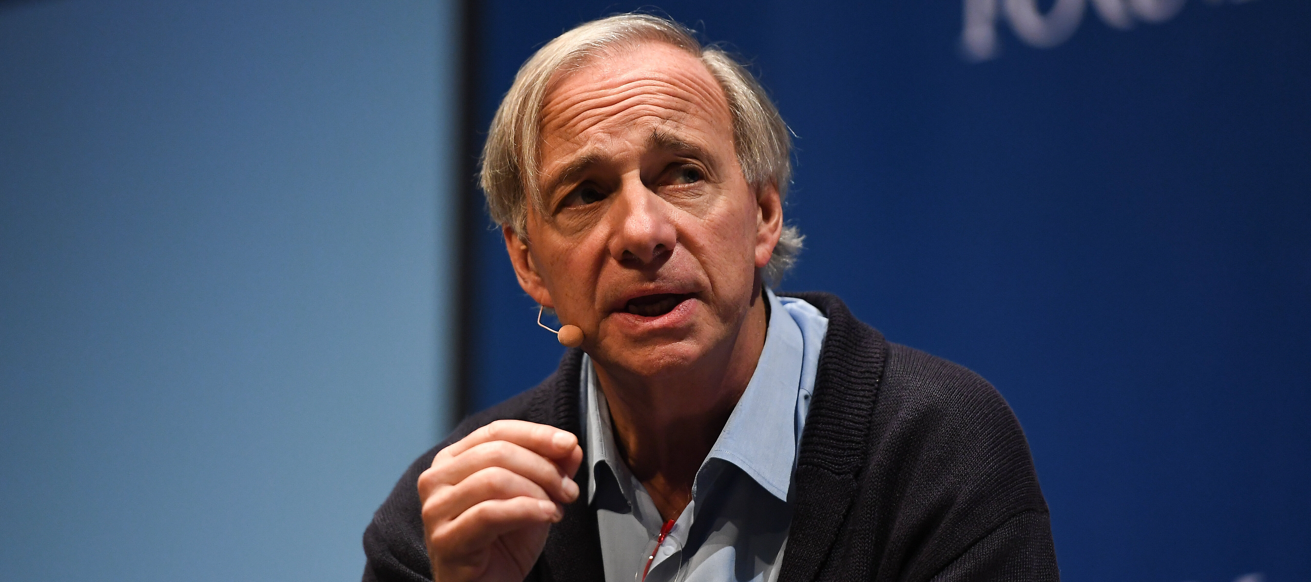 Ray Dalio, Founder, Co-Chief Investment Officer & Co-Chairman, Bridgewater Associates on the Forum Stage during day two of Web Summit 2018.