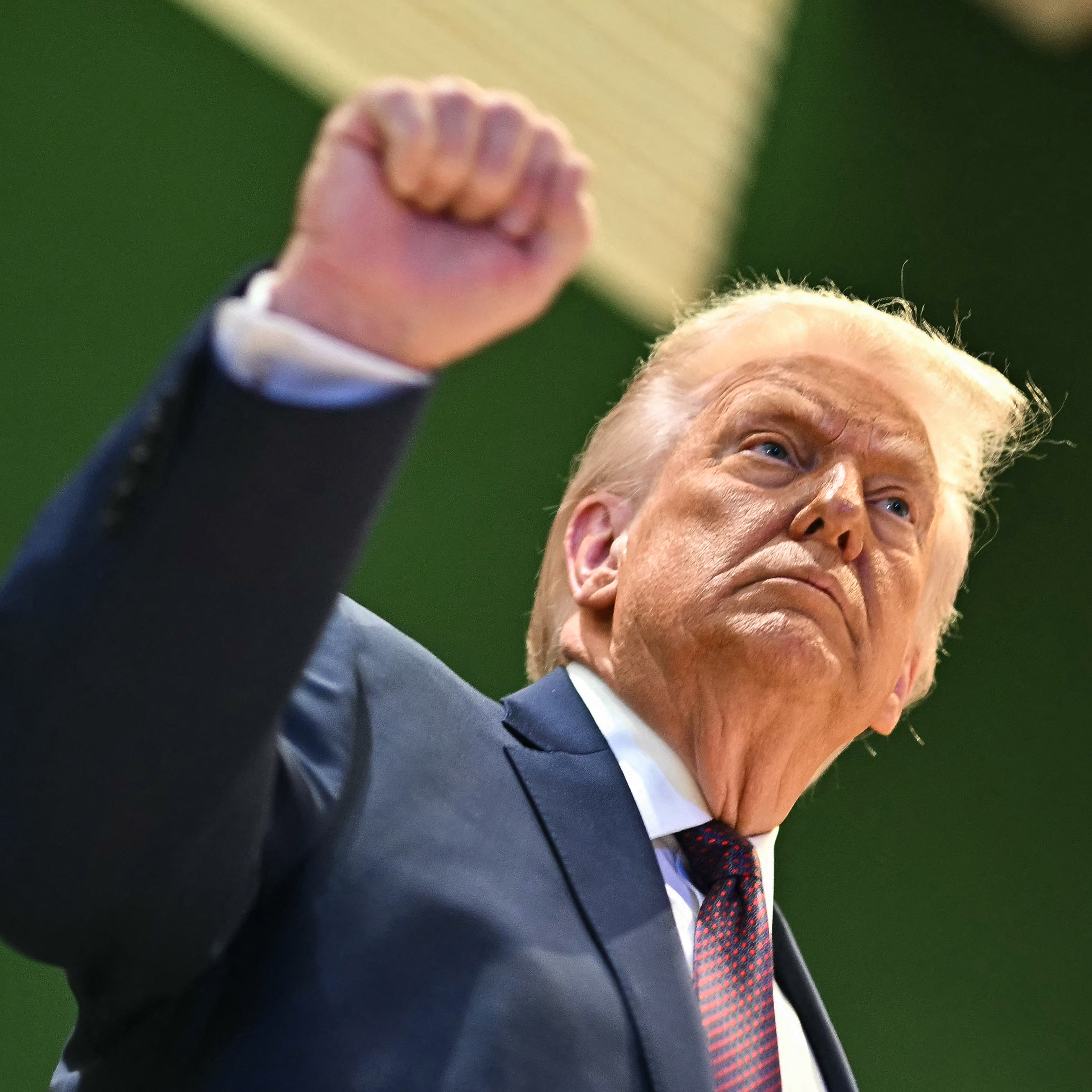 President Donald Trump, seen here at the World Economic Forum in Davos on Feb. 22, 2026, on the day he filed a $5 billion lawsuit against JPMorgan Chase.