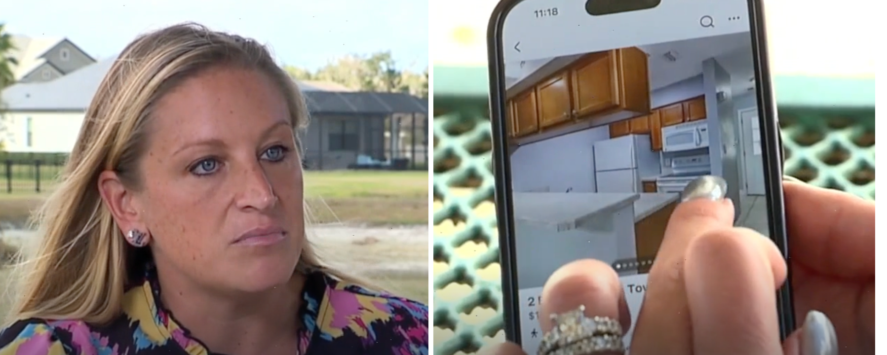 A real-estate professional interviewed after discovering her property in a fake rental listing.