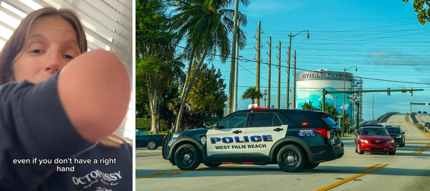 TikTok user slightlyoff.balance showing off her right hand.