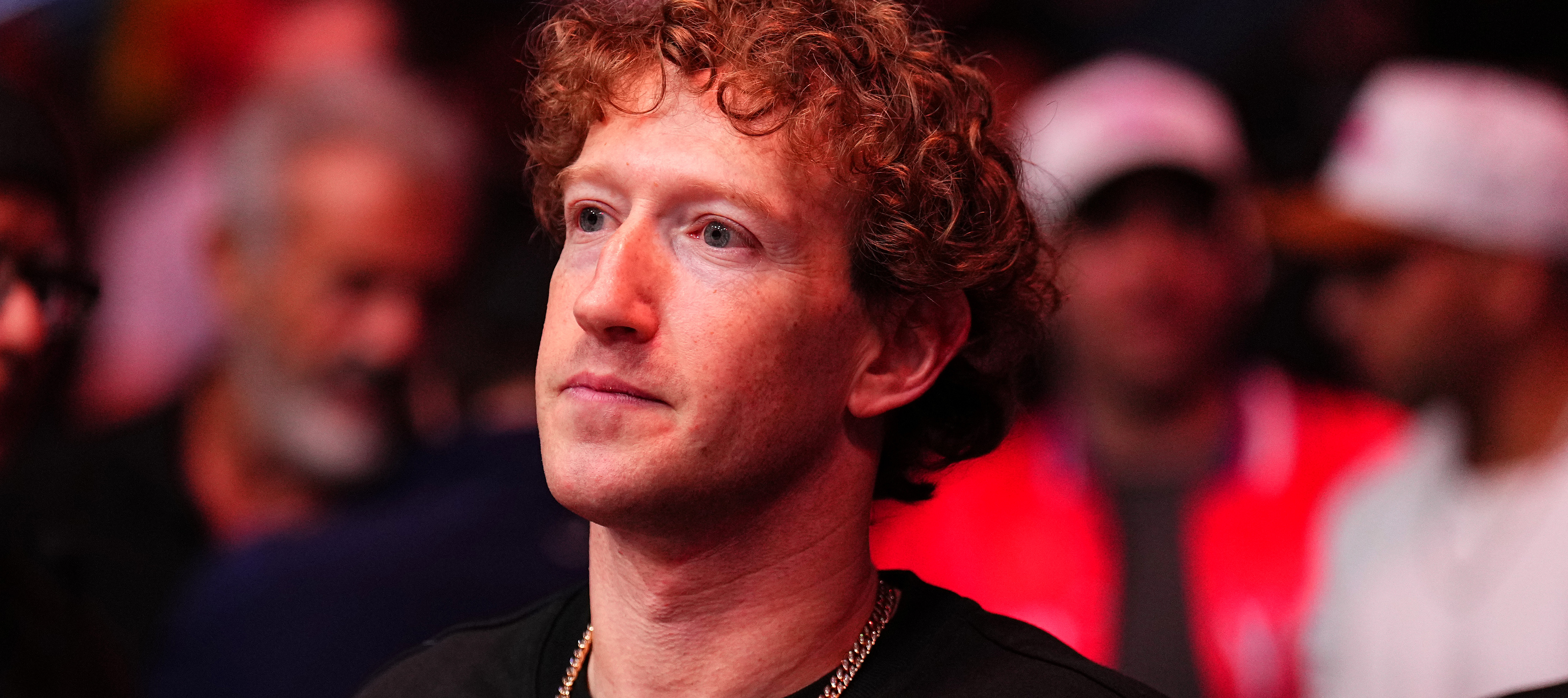Mark Zuckerberg is seen in attendance during the UFC 313 event at T-Mobile Arena.