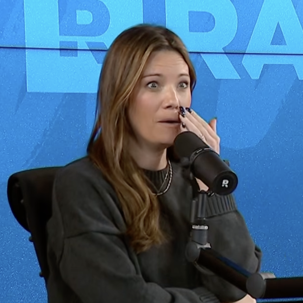Rachel Cruze and Goerge Kamel react with shock about a caller whose mother wants to gift him a $100,000 truck.