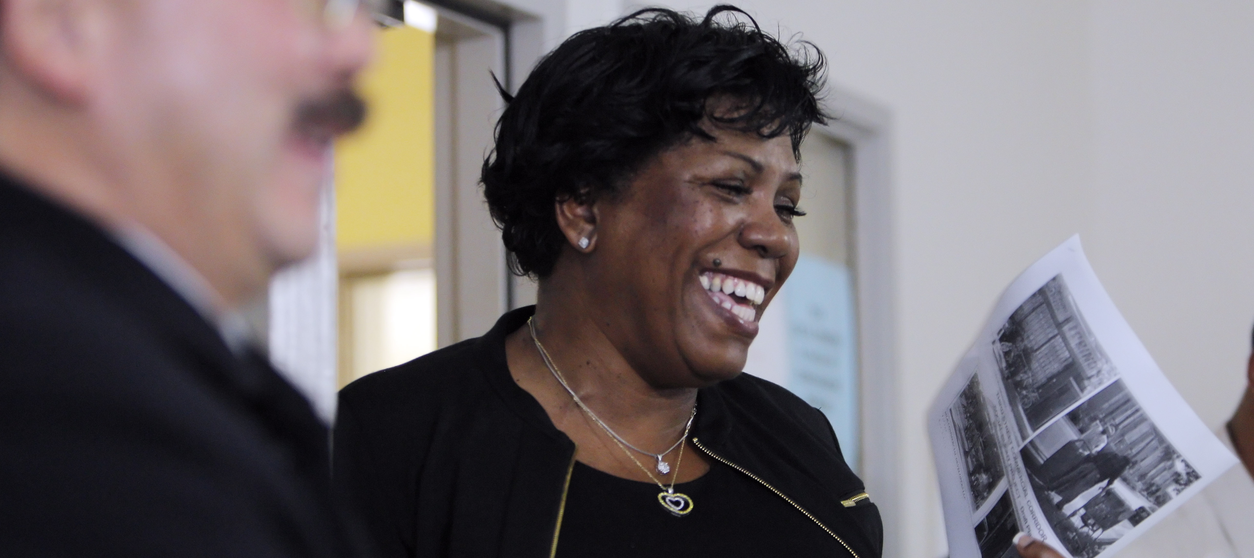 Gwendolyn Westbrook meets with then-mayor of San Francisco, Ed Lee, at a 2011 event