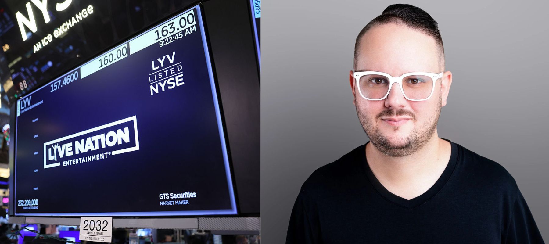 Live Nation NYSE, image of Ben Baker