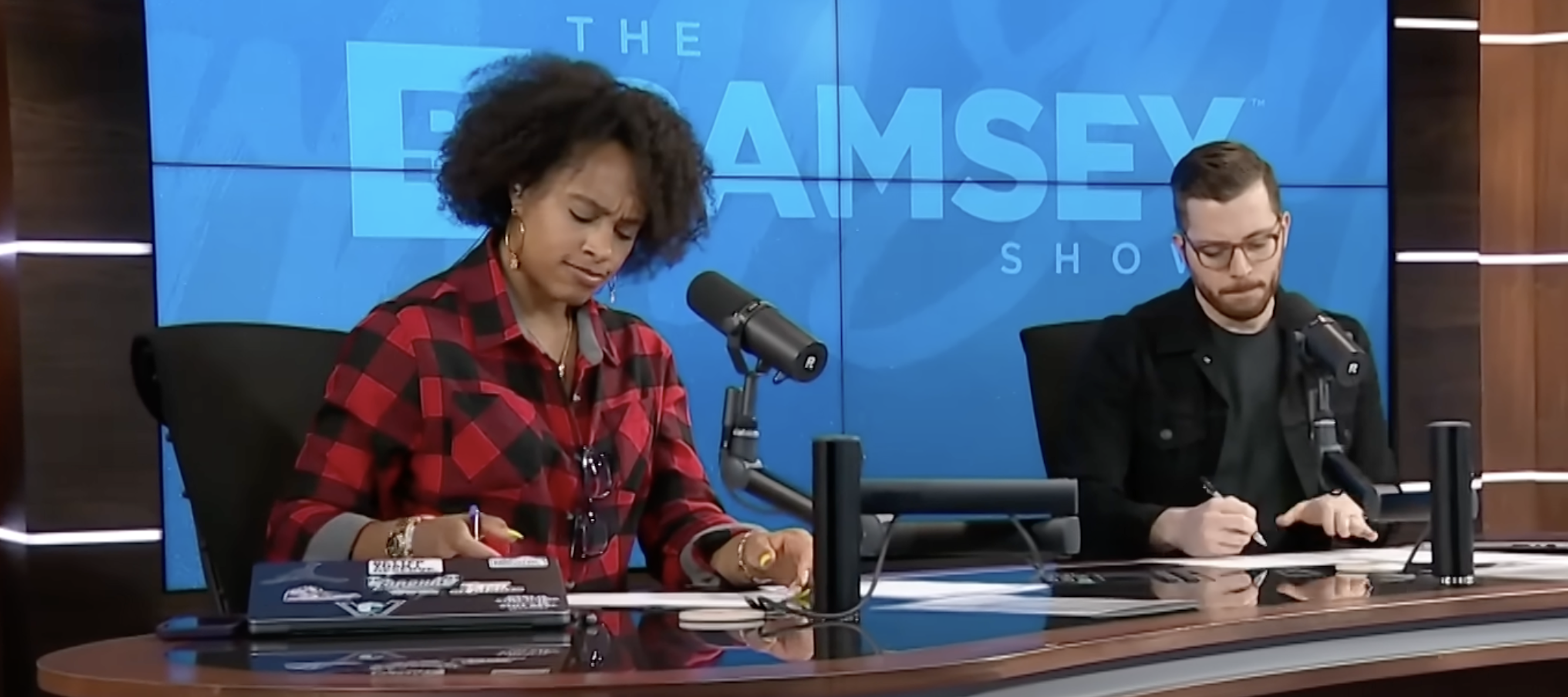 The Ramsey Show cohosts react to a caller's financial predicament.