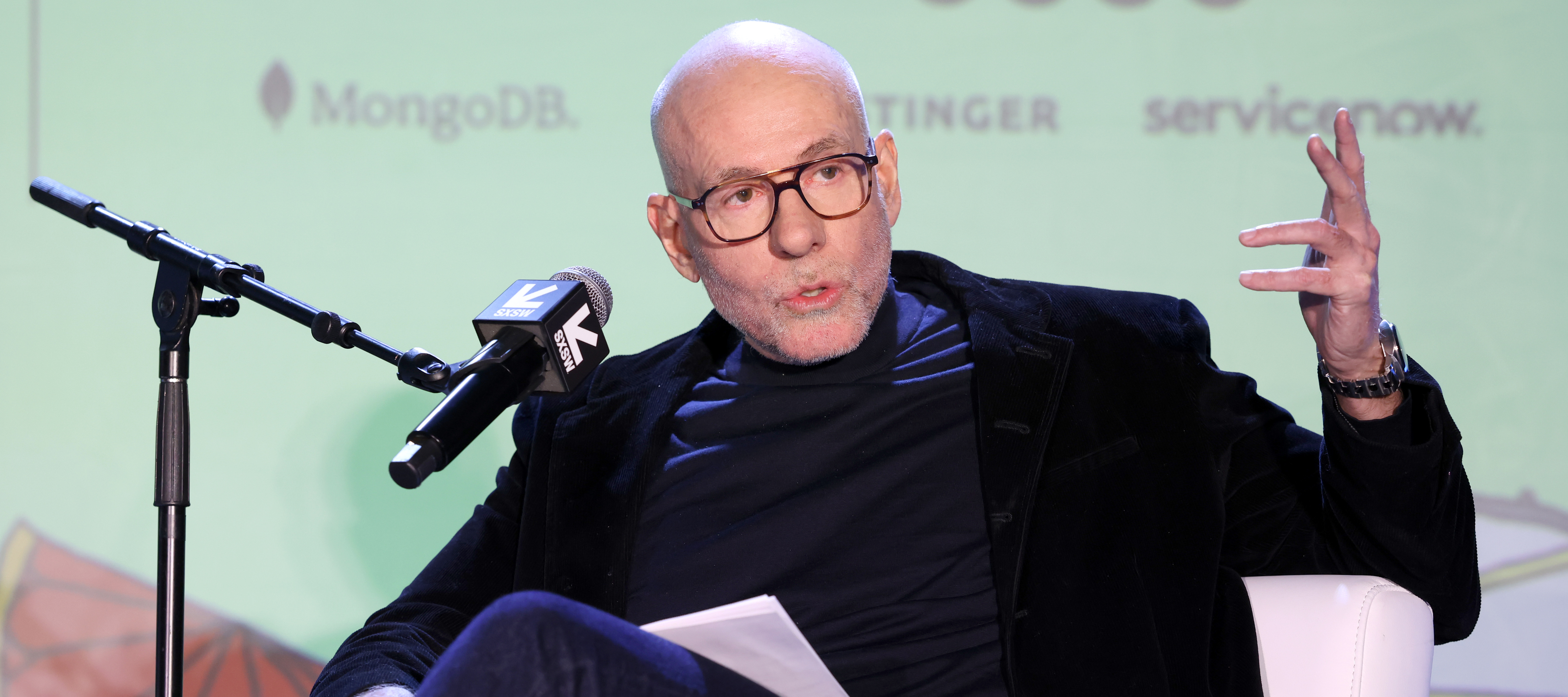 Scott Galloway speaks at Pivot podcast at the Vox Media Podcast Stage at SXSW on March 15, 2026 in Austin, Texas.