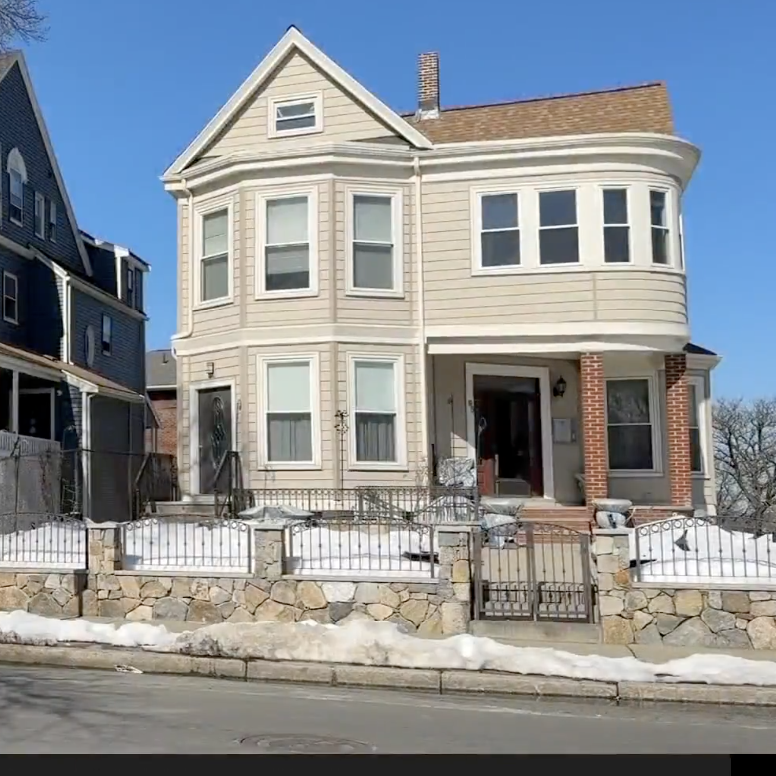 The YMCA plans to build around the Terzides's home (right), as they refuse to sell.