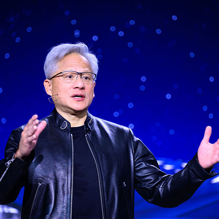 Jensen Huang speaking at event