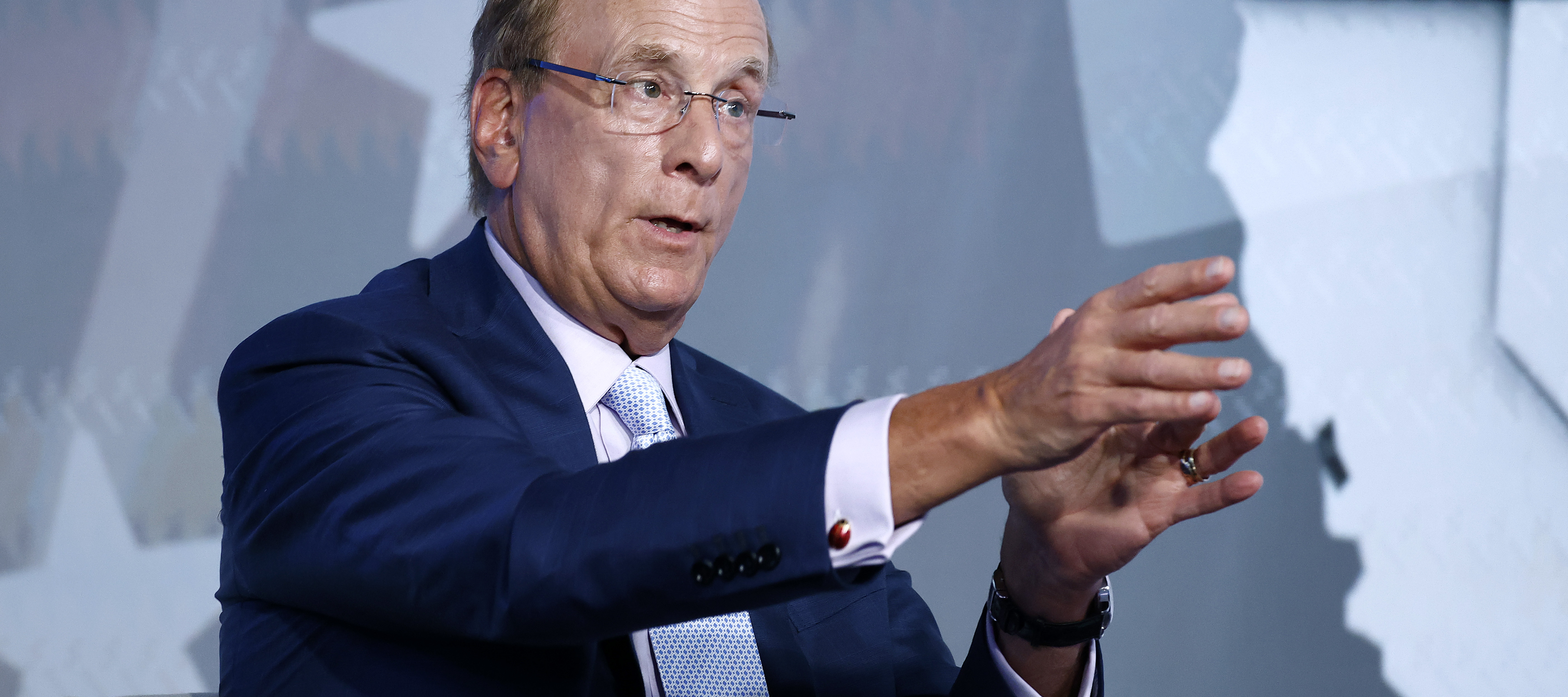 Larry Fink speaks at an event on March 10, 2026.