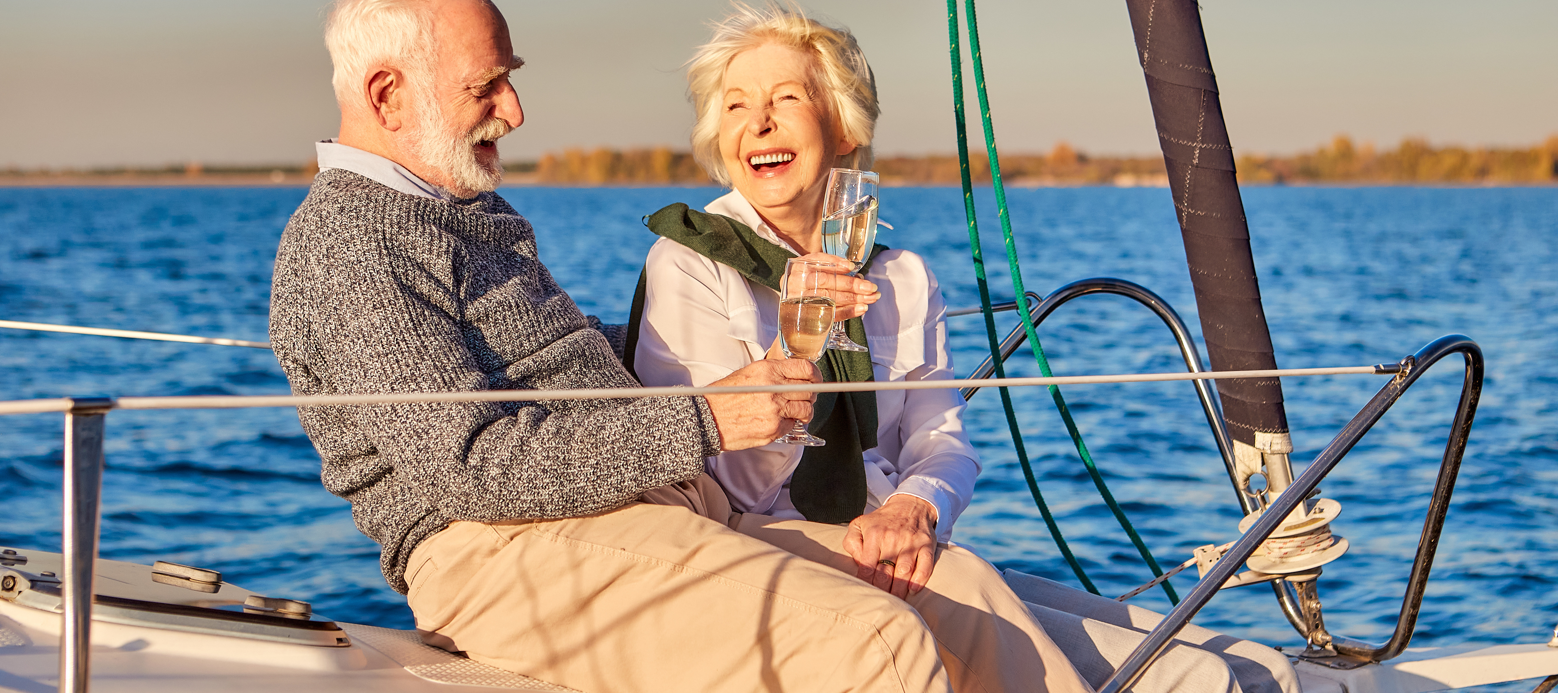 An older couple enjoying their retirement.