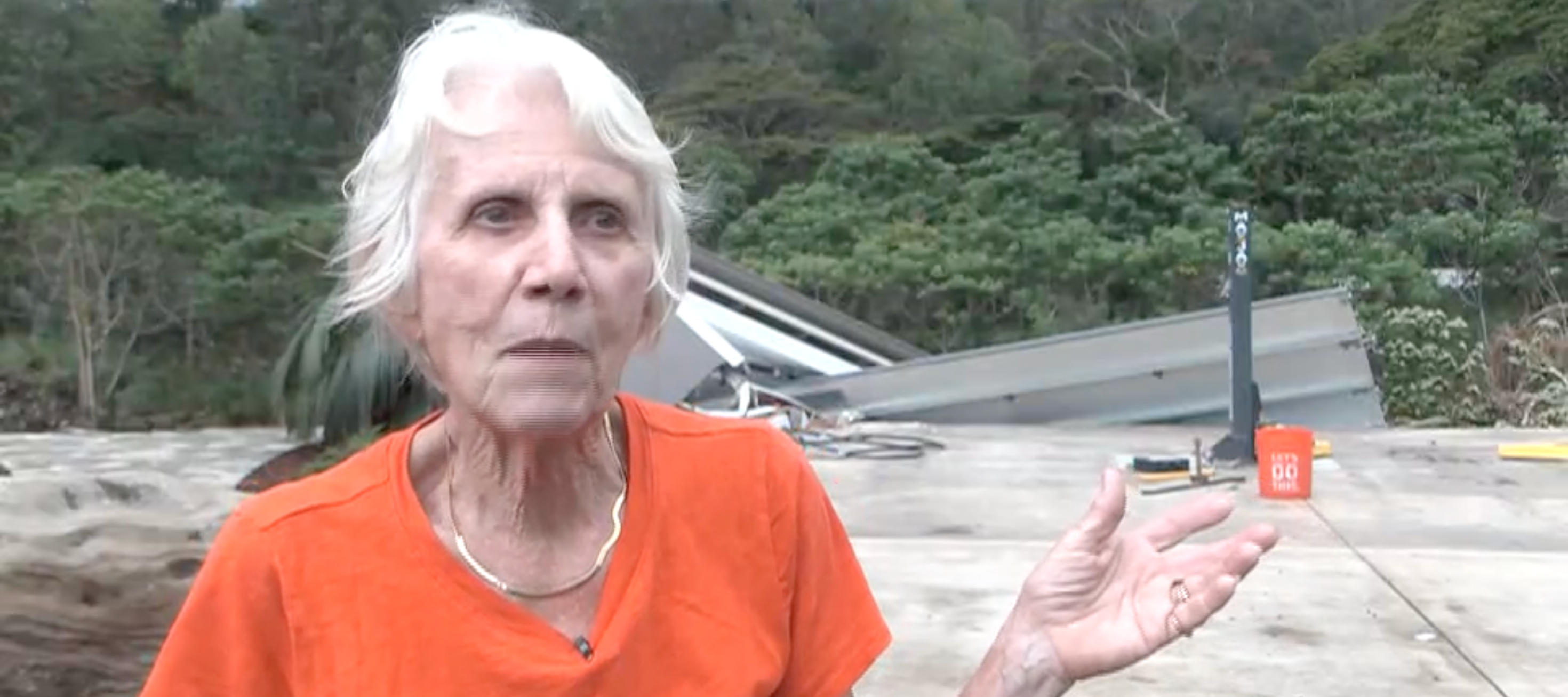 Flood wipes out home