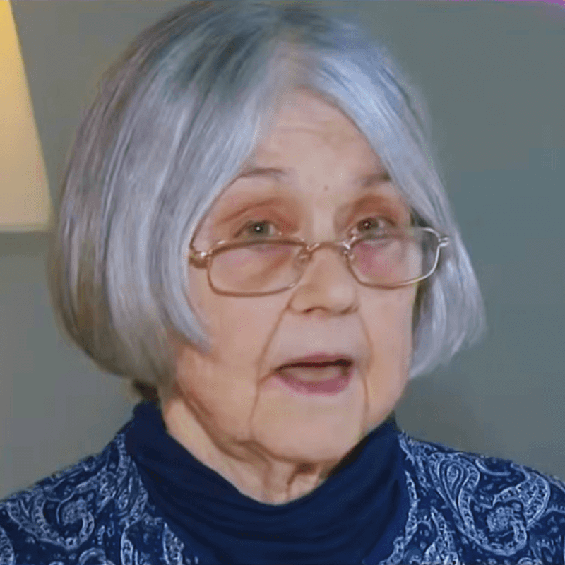 Mignon Adams and a Sunoco gas station.