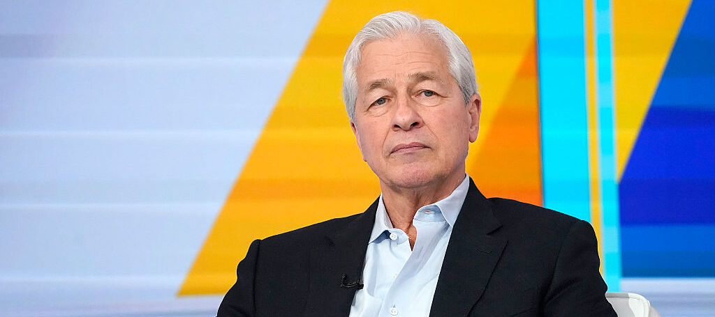 Jamie Dimon on a television show