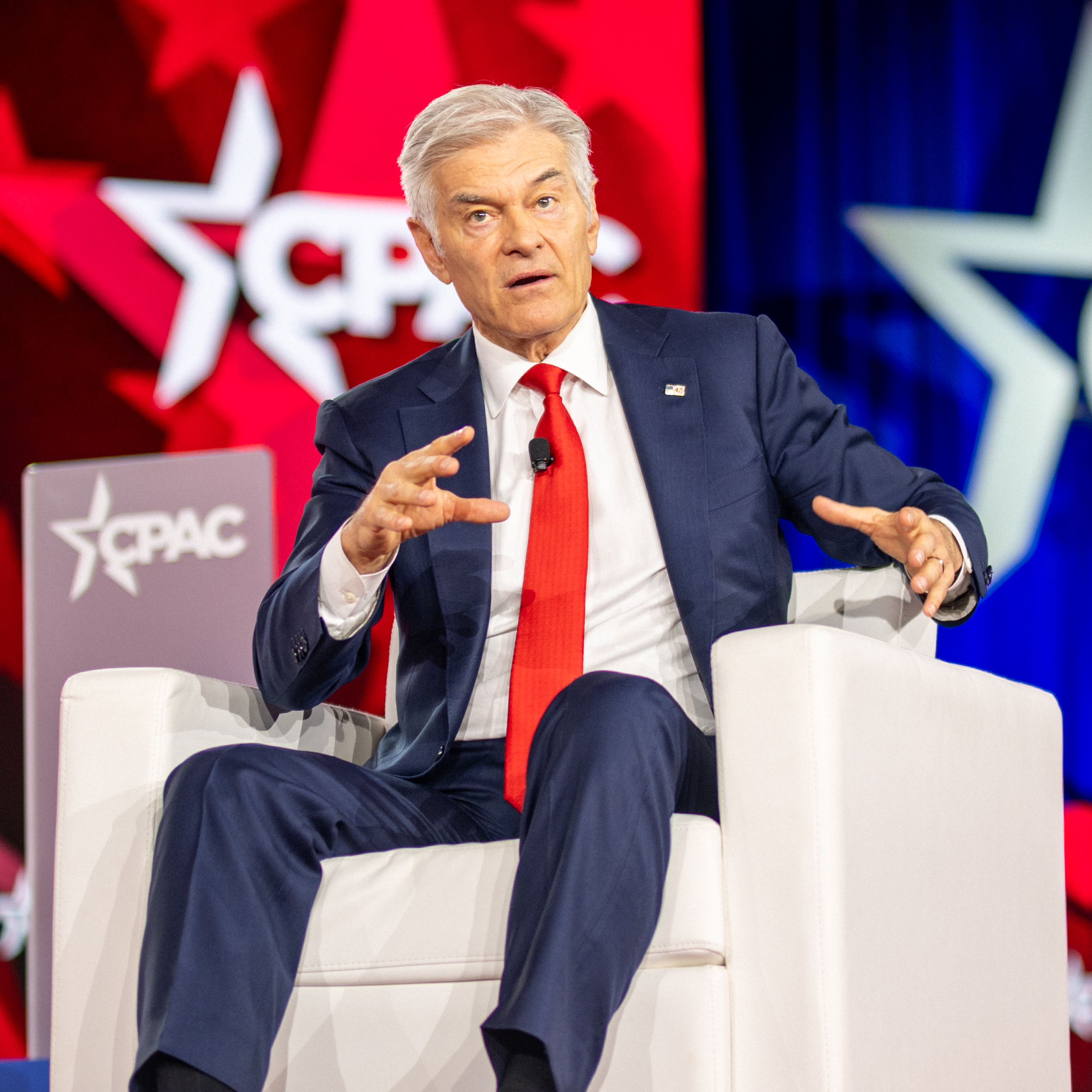 Centers for Medicare &amp; Medicaid Services Administrator, Mehmet Oz participates in a discussion during the Conservative Political Action Conference.