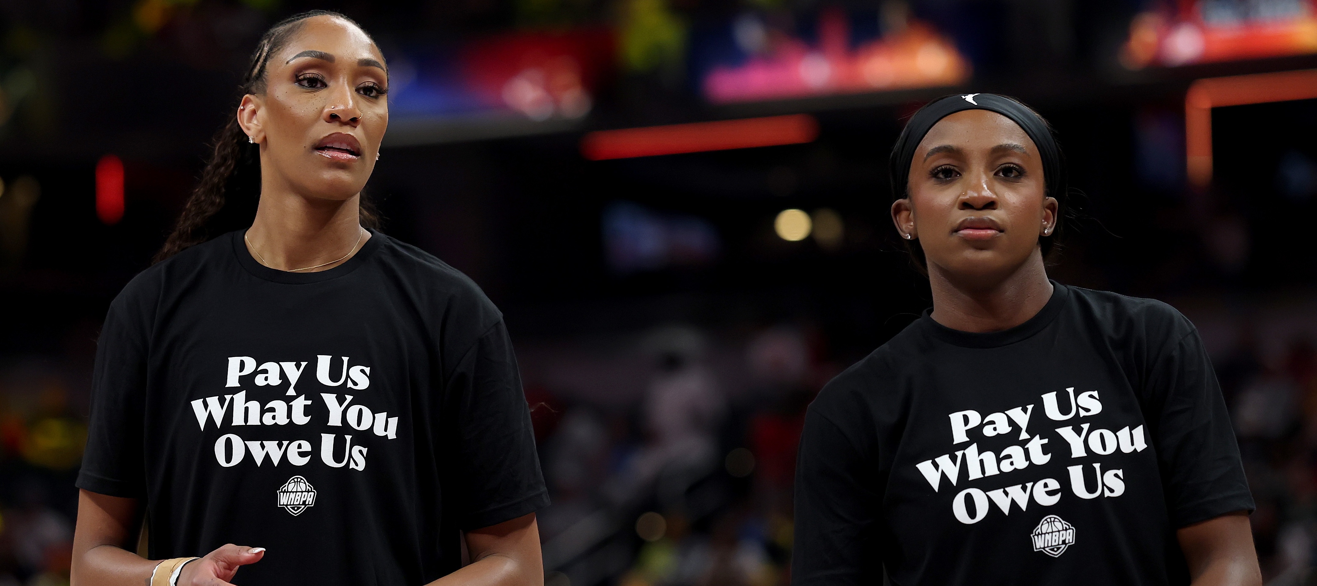 Three-time WNBA champion A’ja Wilson and Las Vegas Aces teammate Jackie Young are among the pro athletes getting raises.