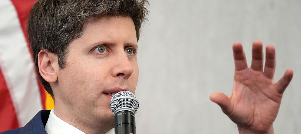 A photo of Sam Altman, CEO of OpenAI