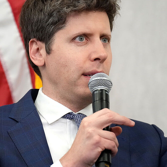 A photo of Sam Altman, CEO of OpenAI