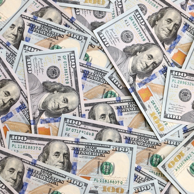 Photo of a pile of money