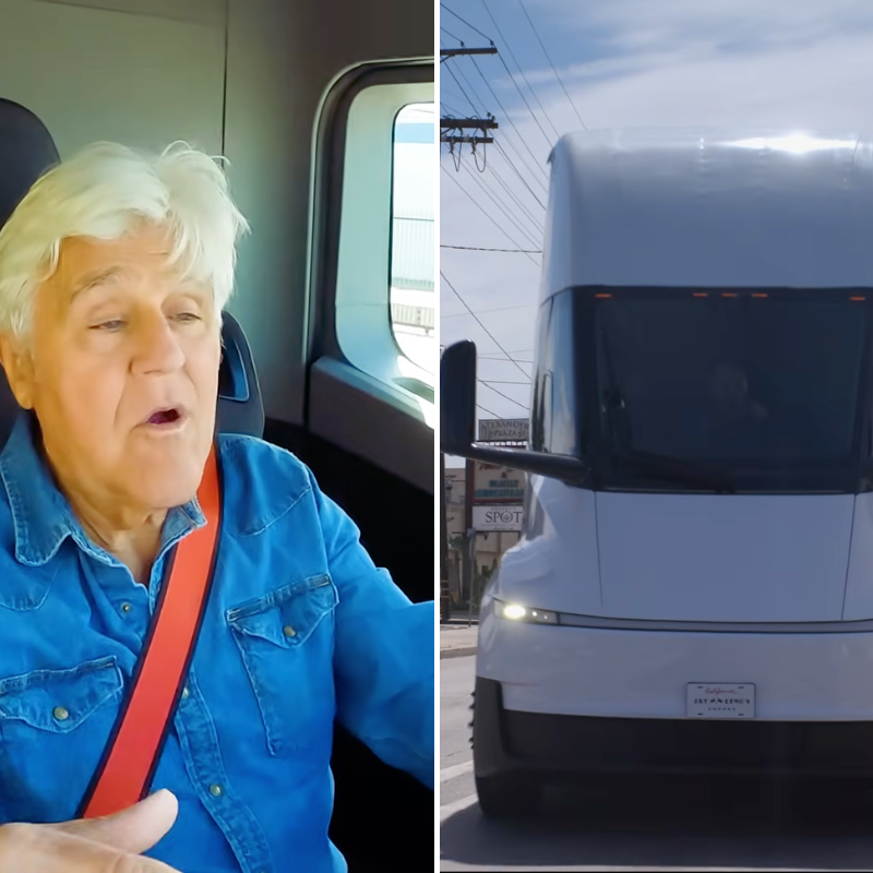 Jay Leno driving Tesla Semi