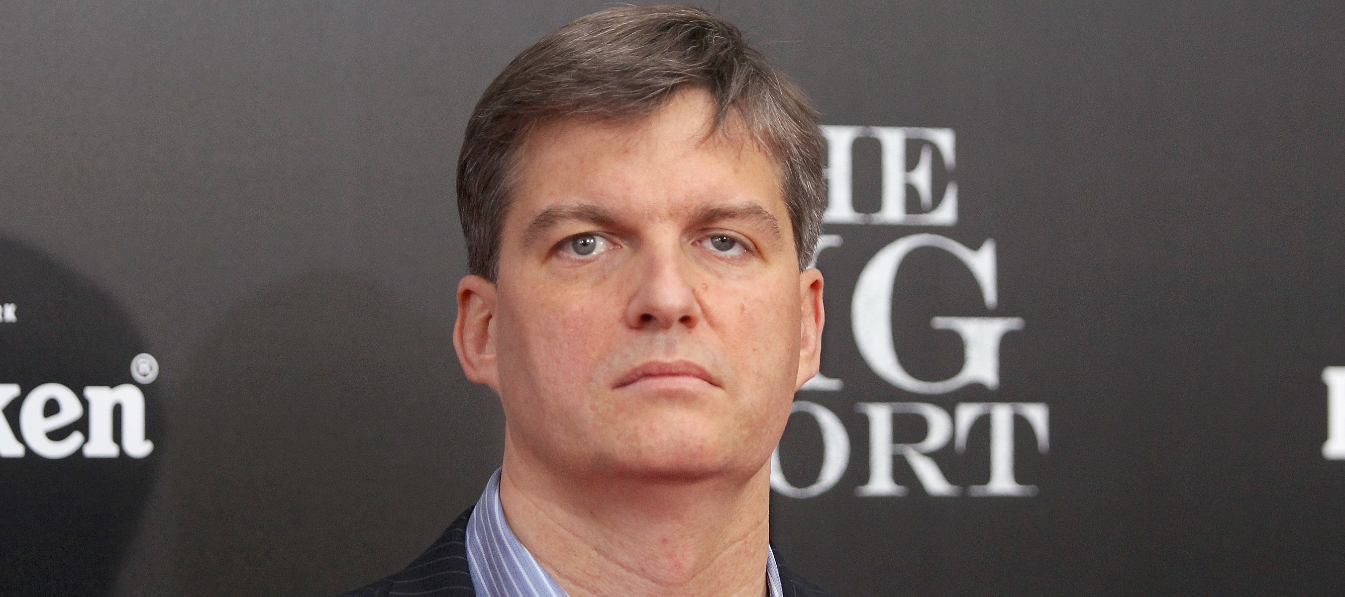 A photo of Michael Burry attending the "The Big Short" movie premiere.