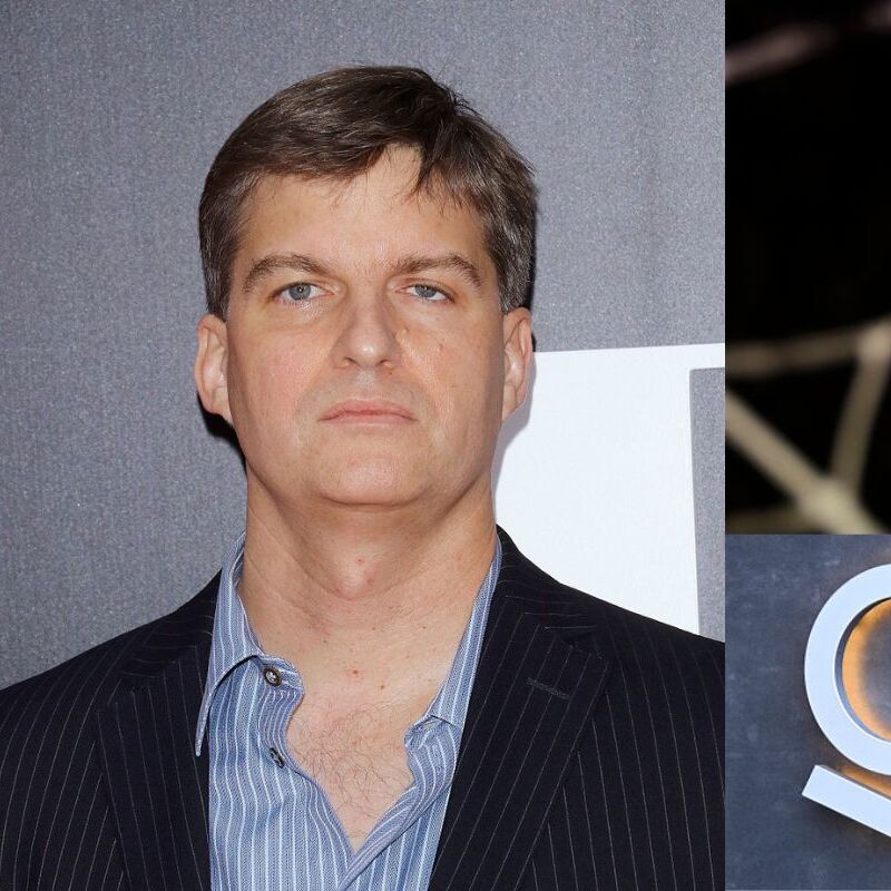 Michael Burry, Athropic logo, Palantir logo