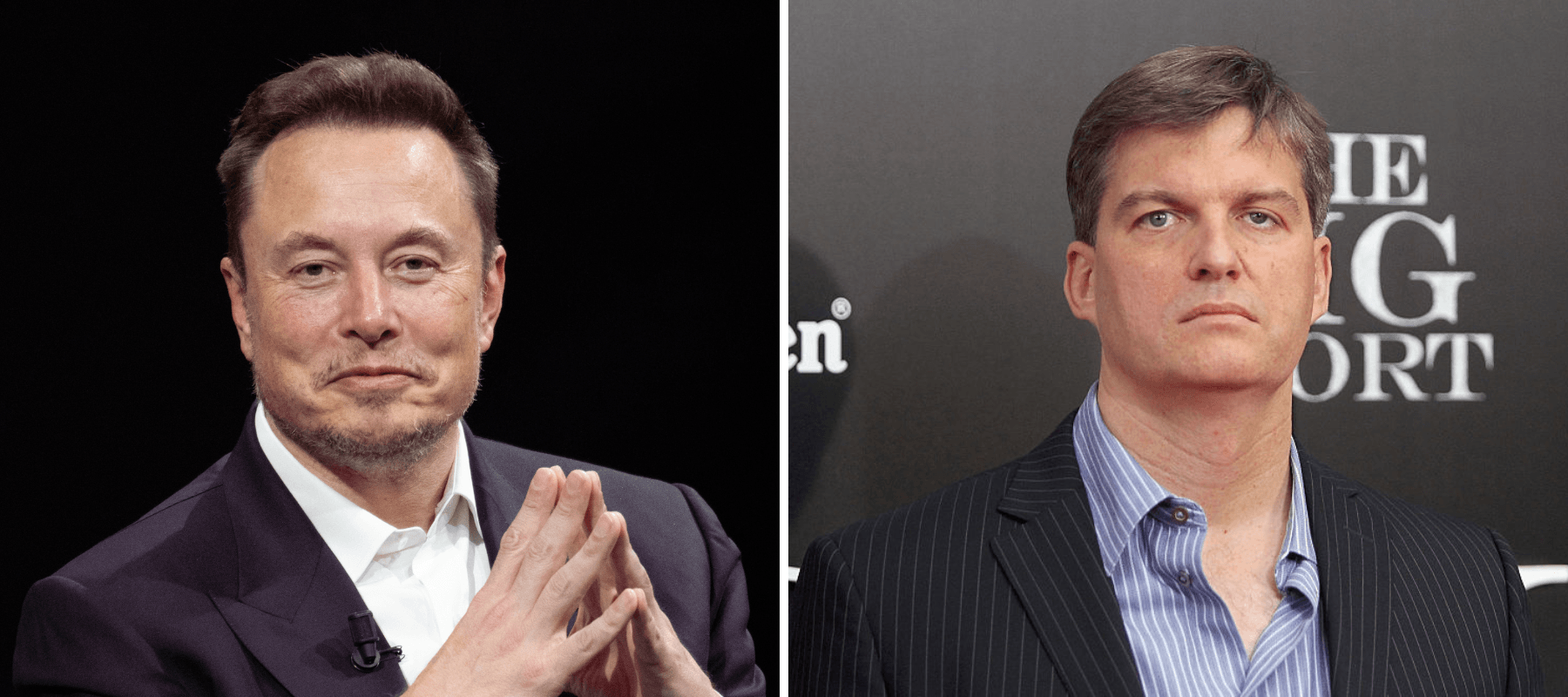 SpaceX's Elon Musk and Michael Burry.