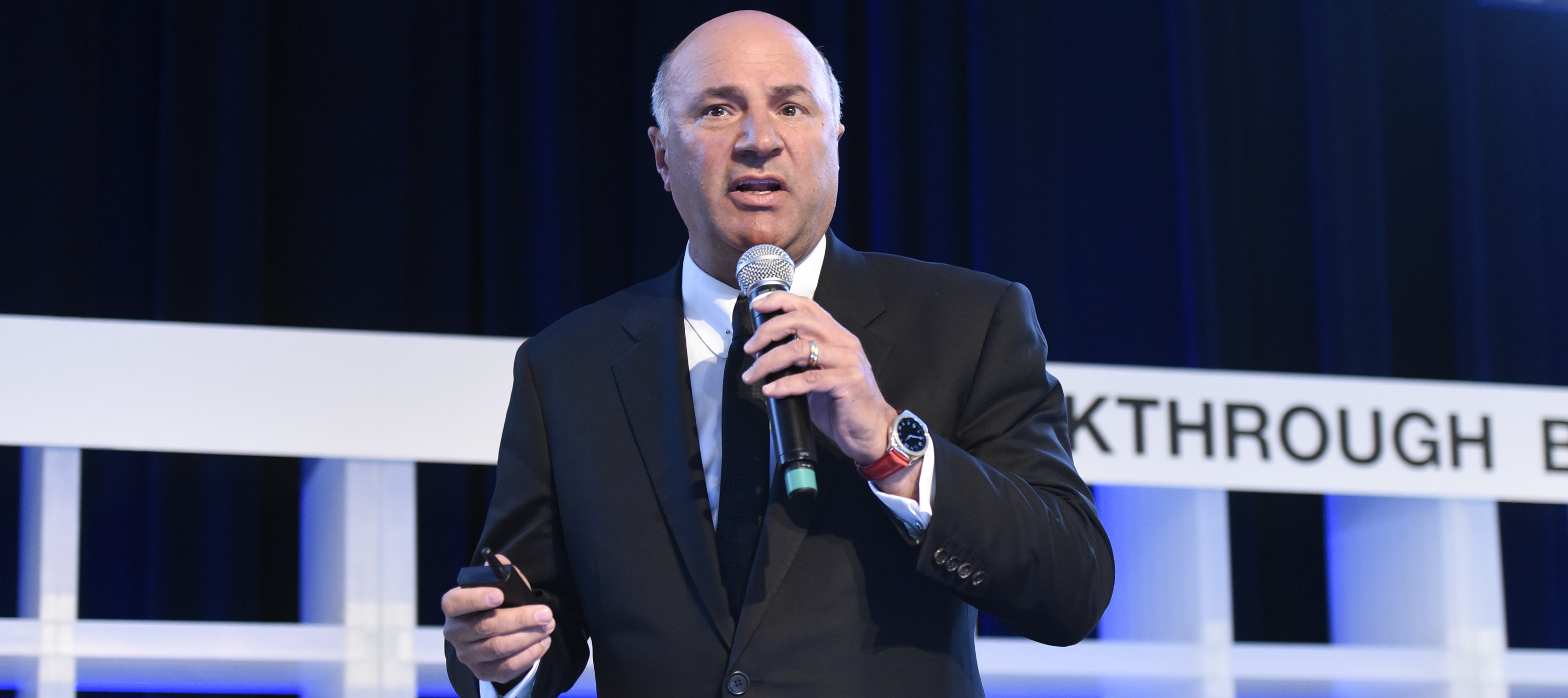 Kevin O'Leary speaks at the 2016 Interbrand Breakthrough Brands Summit.