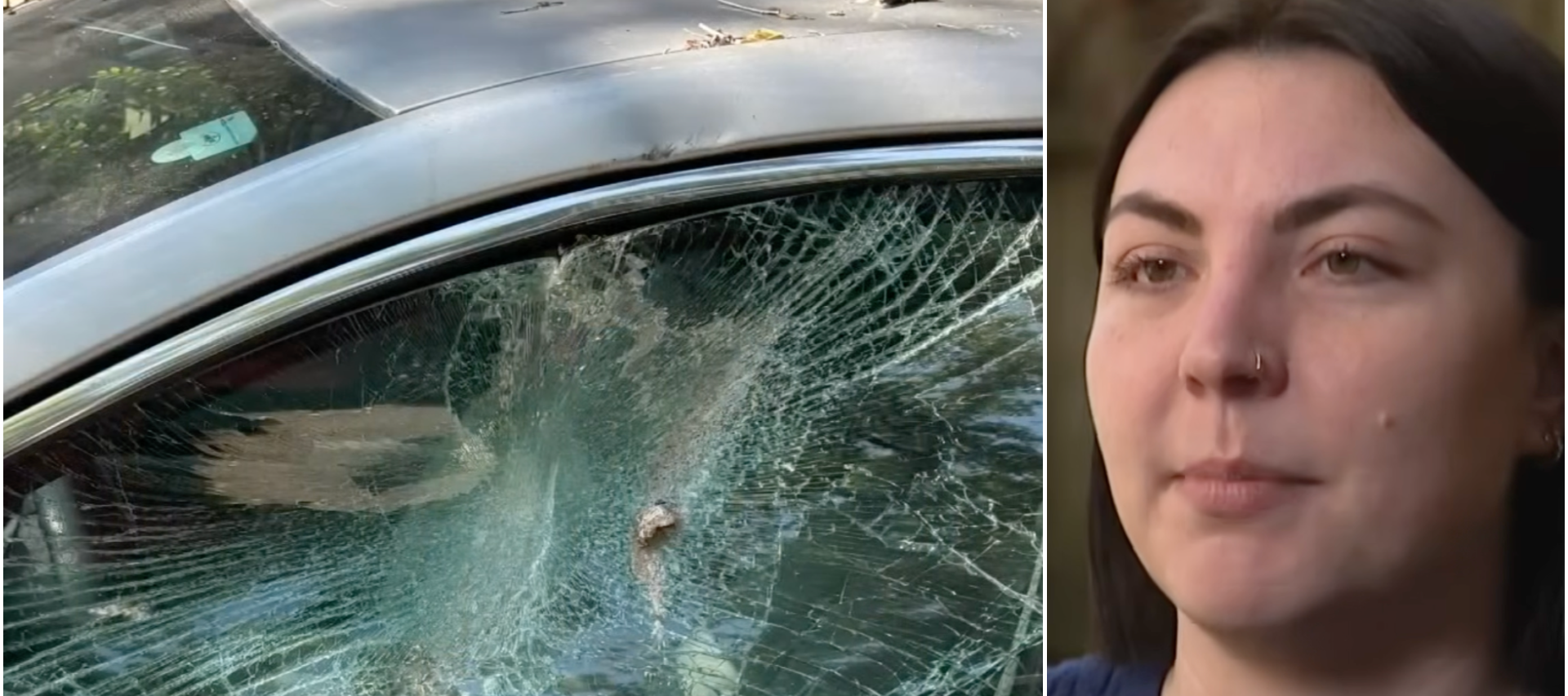 Kyra Puetz is stunned the City of Chicago won't pay for damage that a city-owned pole clearly did.