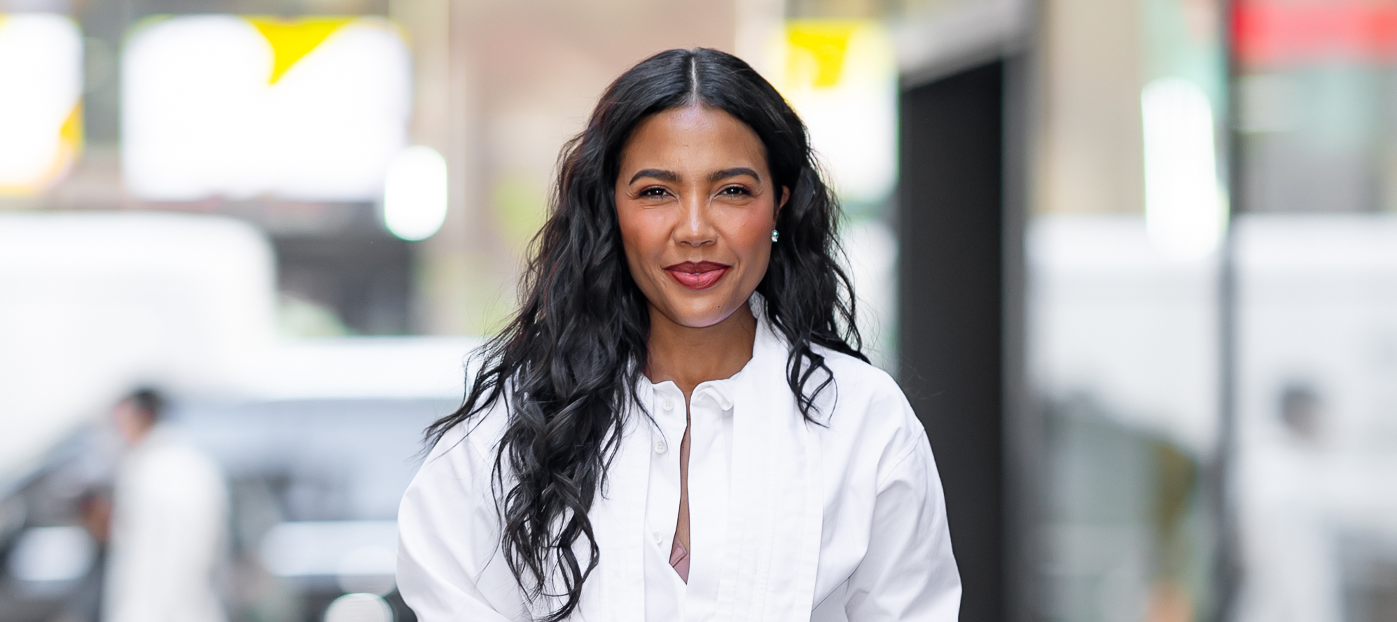 Emma Grede is seen at the "Today" show on April 14, 2026 in New York City.