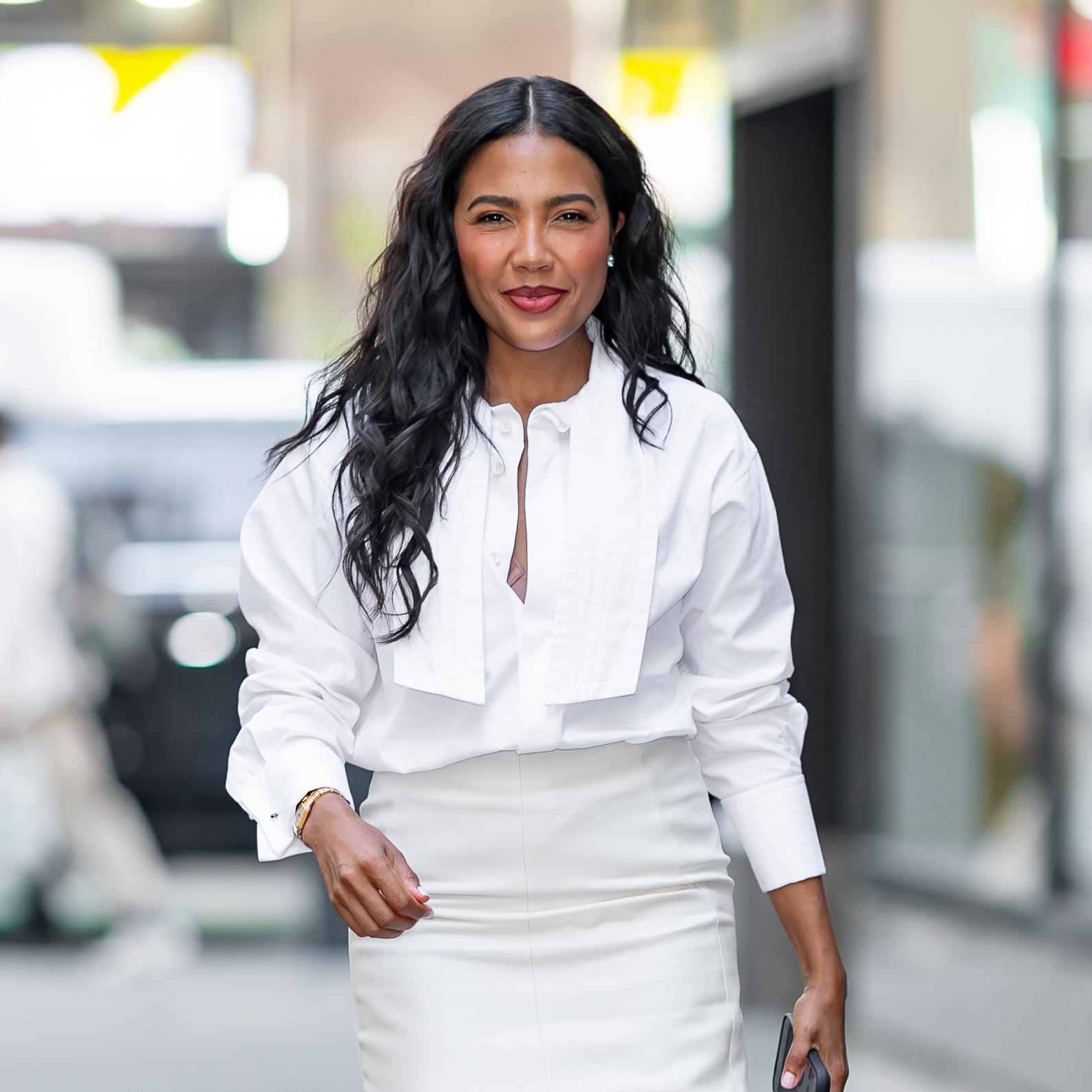 Emma Grede is seen at the "Today" show on April 14, 2026 in New York City.