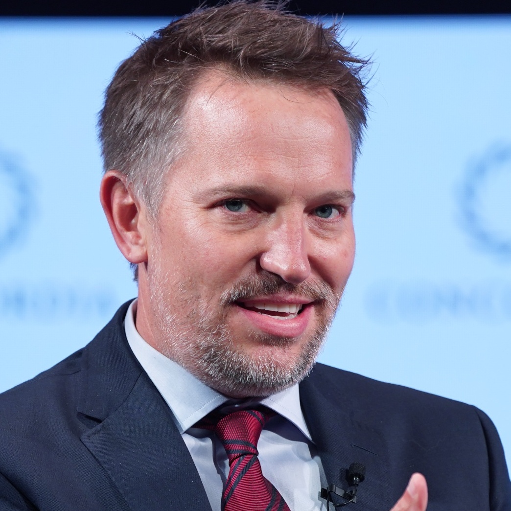 A composite image of Ryan Roslansky, CEO, LinkedIn and Jack Clark, Cofounder and Head of Public Benefit for Anthropic PBC.