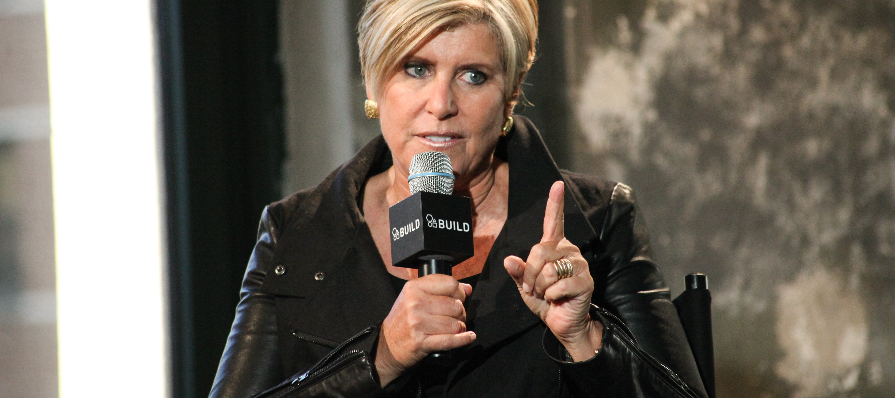 Suze Orman speaks at an event in New York City.