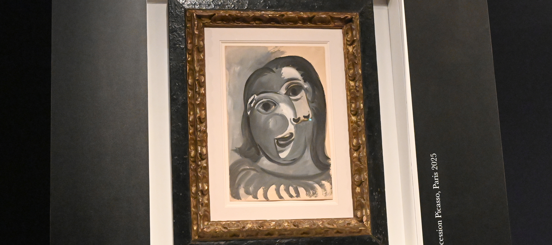 A Parisian won this Picasso painting, entitled “Tête de Femme”, in a charity auction.