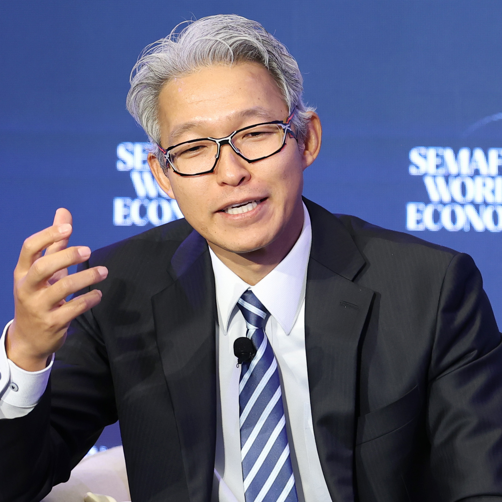 Indeed CEO Hisayuki “Deko” Idekoba speaks on stage during Semafor World Economy 2026 on April 15, 2026 in Washington, DC.