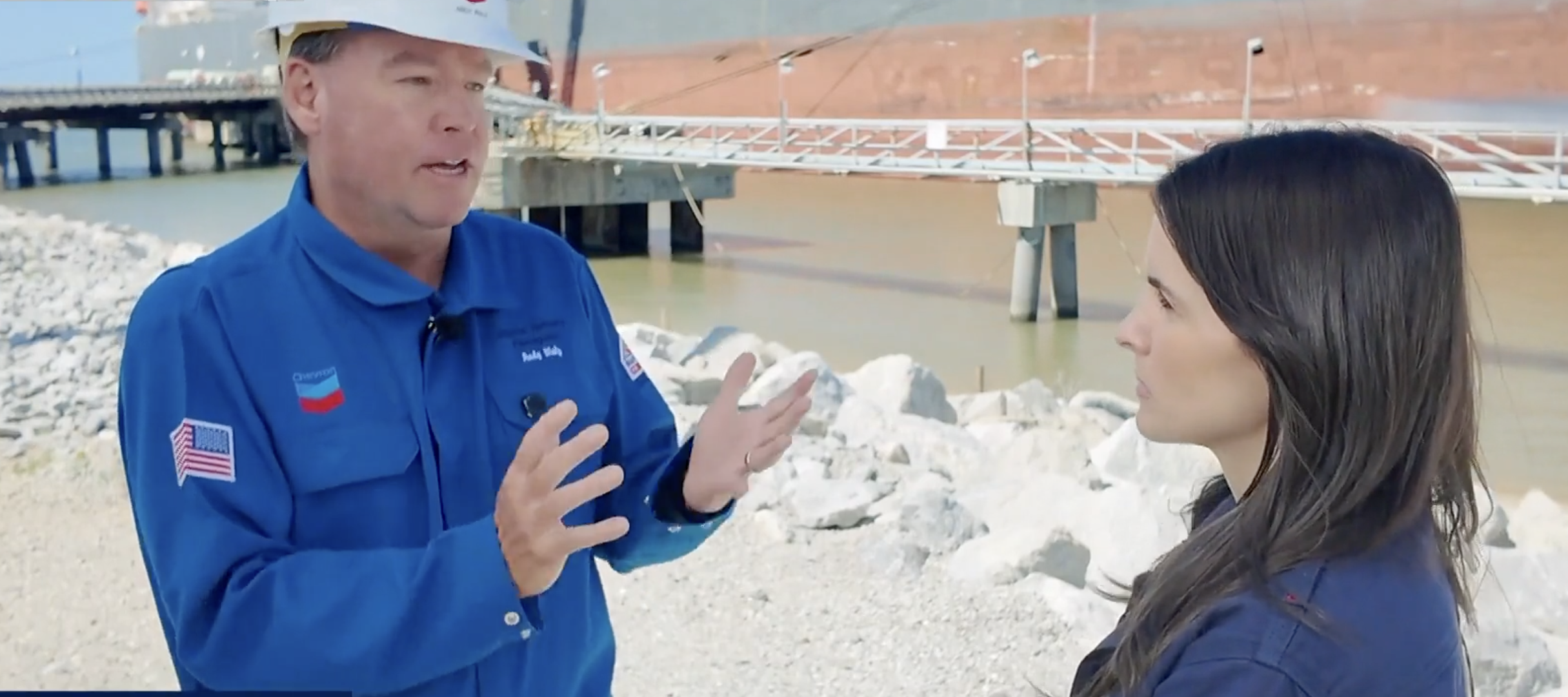 Chevron exec Andy Walz talks to CBS News.