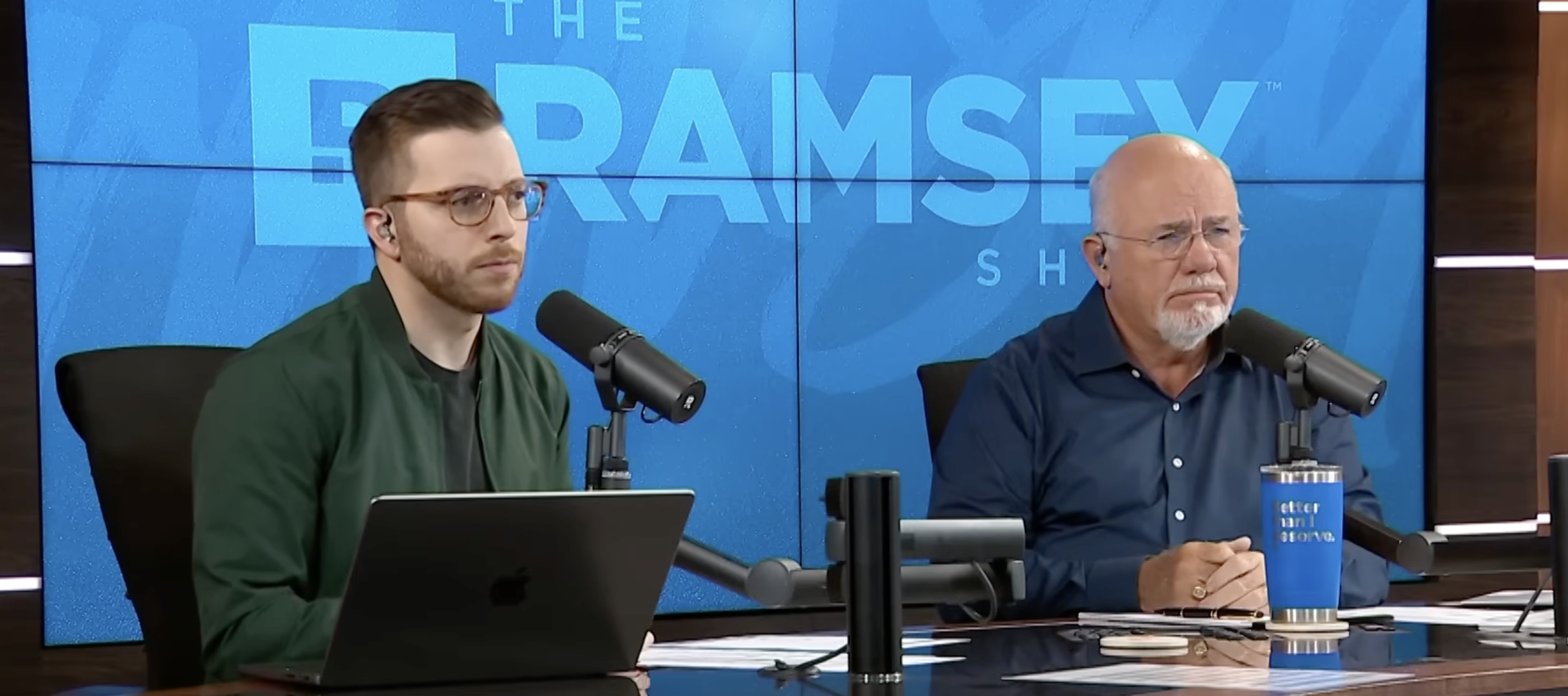 Dave Ramsey and co-host Dr. John Deloney respond to a listener's call